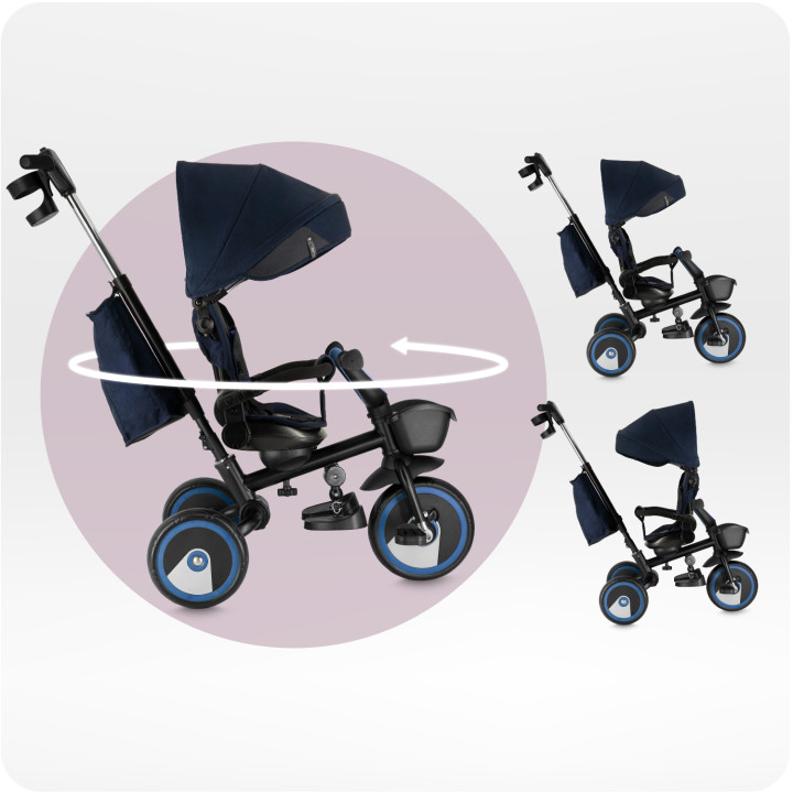 MoMi IVI 3in1 Tricycle BLUE