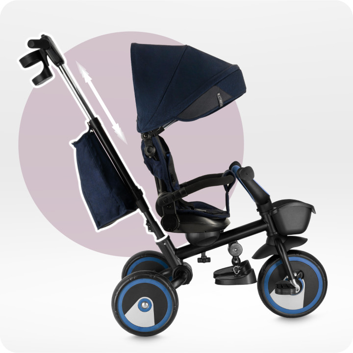 MoMi IVI Kinderdreirad 3in1 BLAU