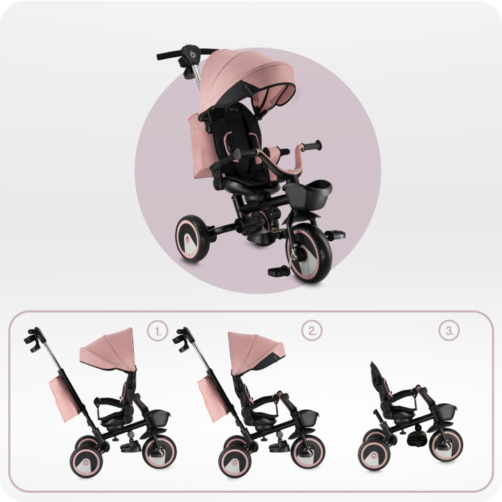 MoMi IVI 3in1 Tricycle PINK