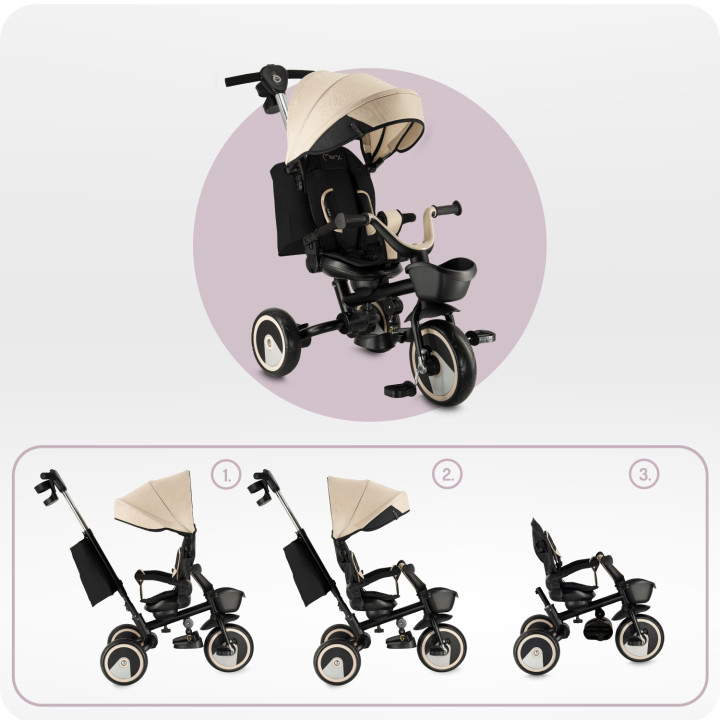 MoMi IVI 3in1 Tricycle BEIGE