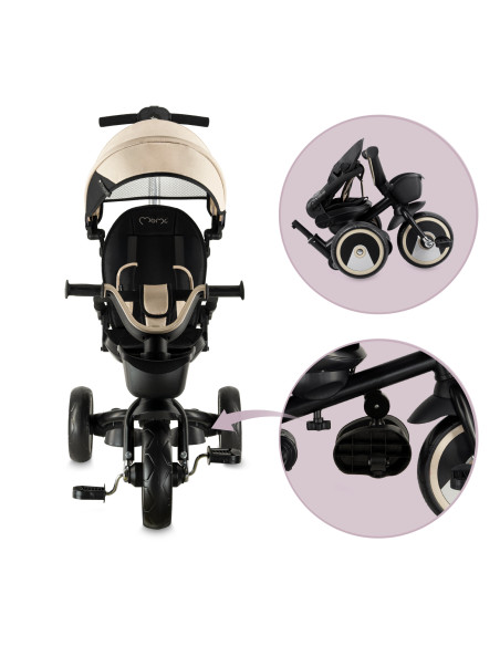 MoMi IVI Kinderdreirad 3in1 BEIGE