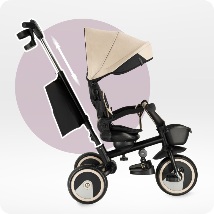 MoMi IVI Kinderdreirad 3in1 BEIGE