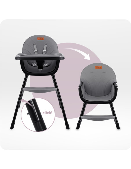 MoMi REKI feeding chair BLACK