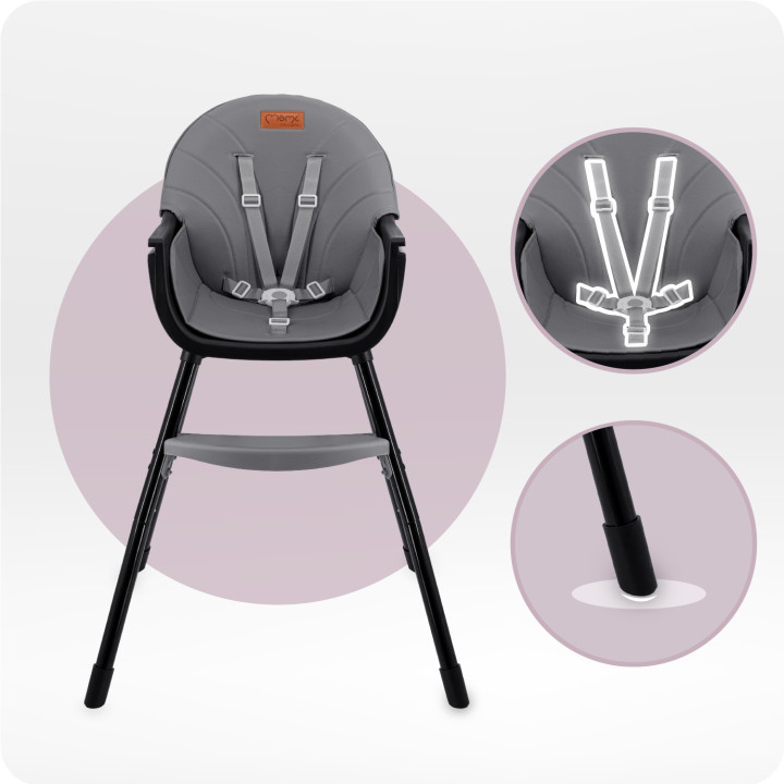 MoMi REKI feeding chair BLACK
