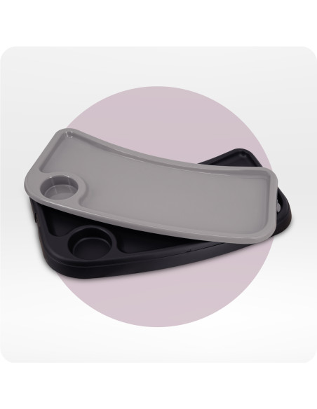 MoMi REKI krzesełko do karmienia 3w1 CZARNE