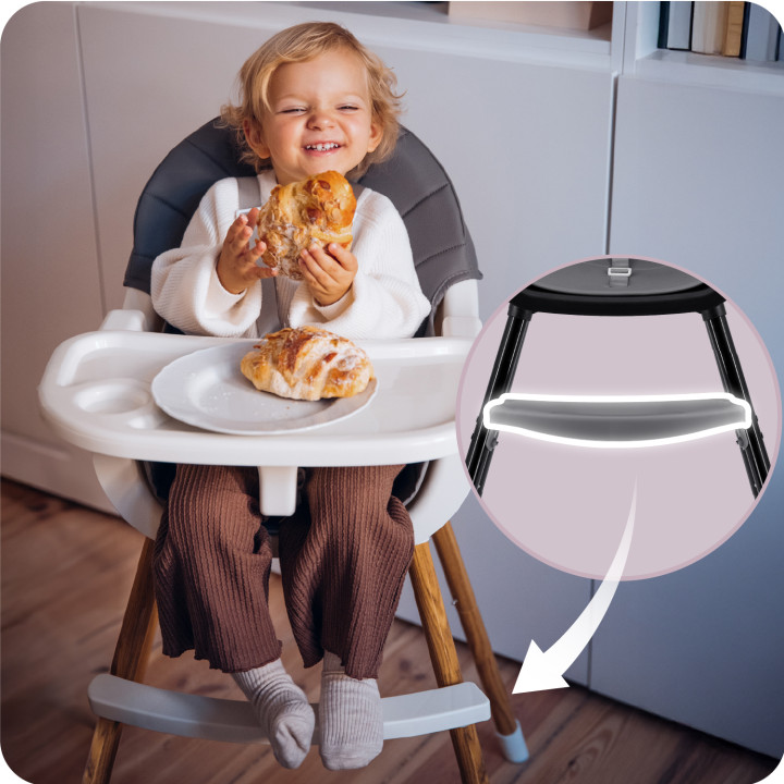 MoMi REKI feeding chair BLACK