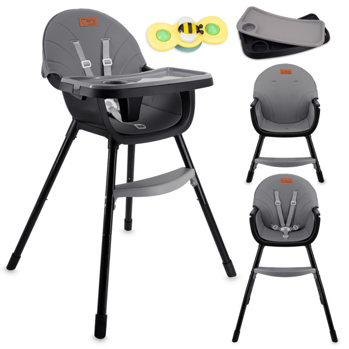 MoMi REKI feeding chair BLACK