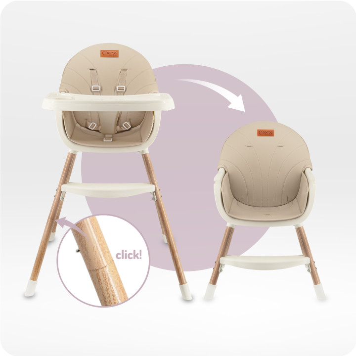 copy of MoMi REKI feeding chair BLACK