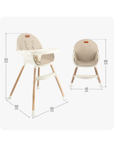 copy of MoMi REKI feeding chair BLACK