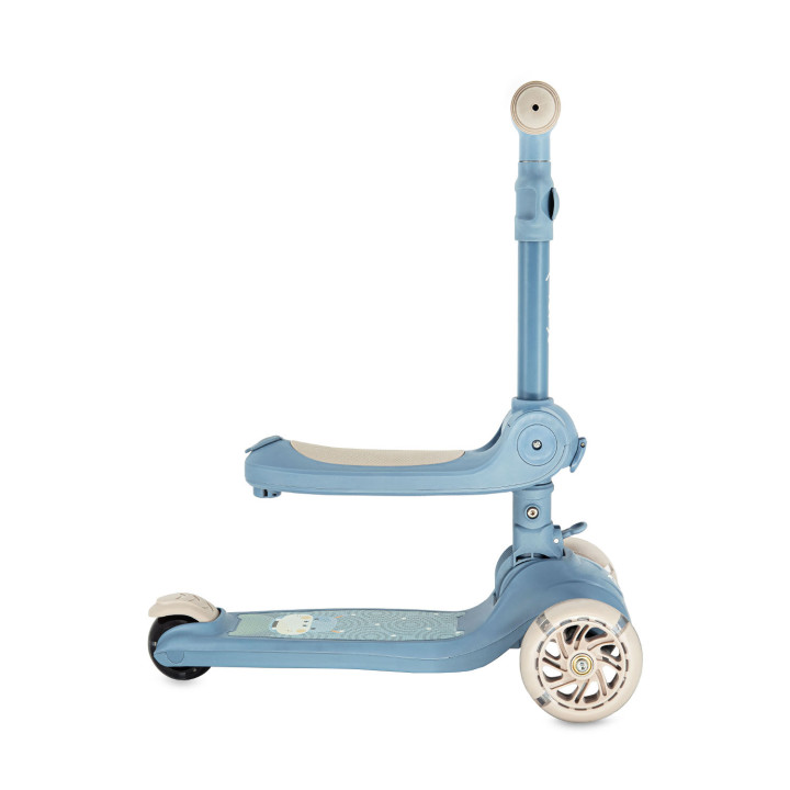 MoMi DEBE 2in1 ride-on and scooter BLUE