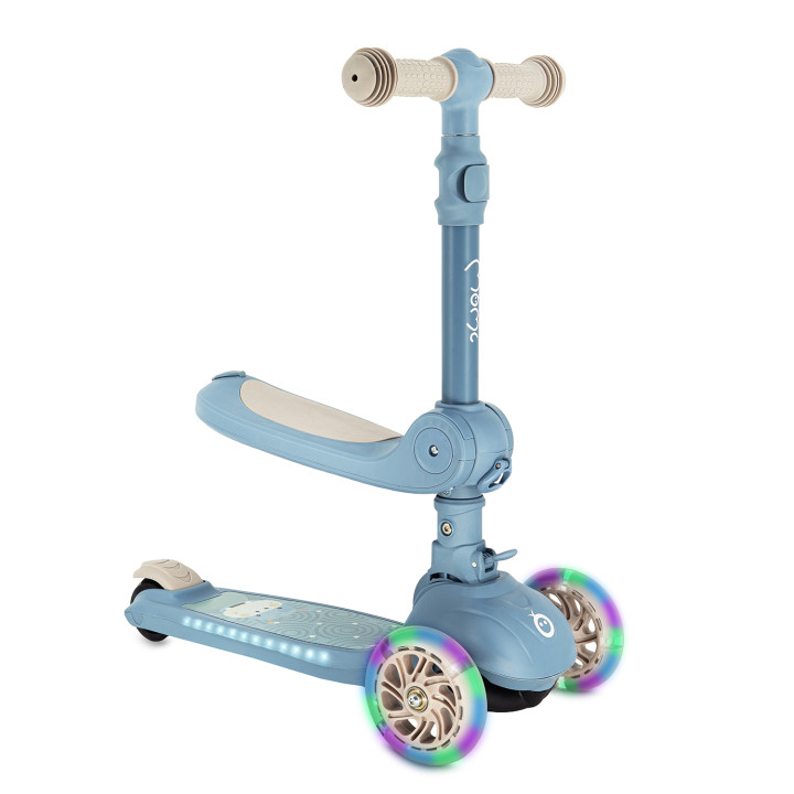 MoMi DEBE 2in1 ride-on and scooter BLUE