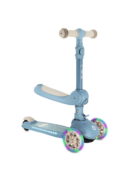 MoMi DEBE 2in1 ride-on and scooter BLUE