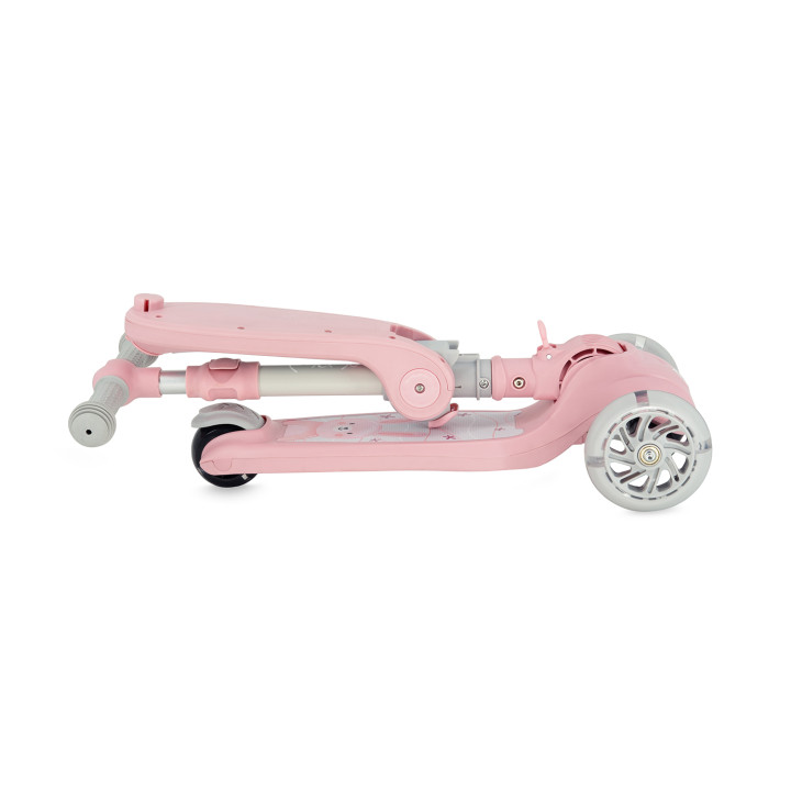 MoMi DEBE 2in1 ride-on and scooter PINK