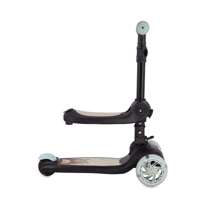 MoMi DEBE 2in1 ride-on and scooter BLACK