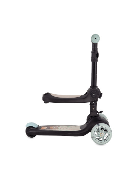 MoMi DEBE 2in1 ride-on and scooter BLACK