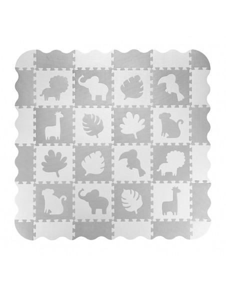 MoMi ZAWI Puzzle-Schaumstoffmatte GRAU