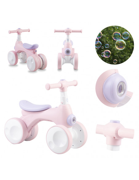 MoMi TOBIS ride-on with bubbles PINK