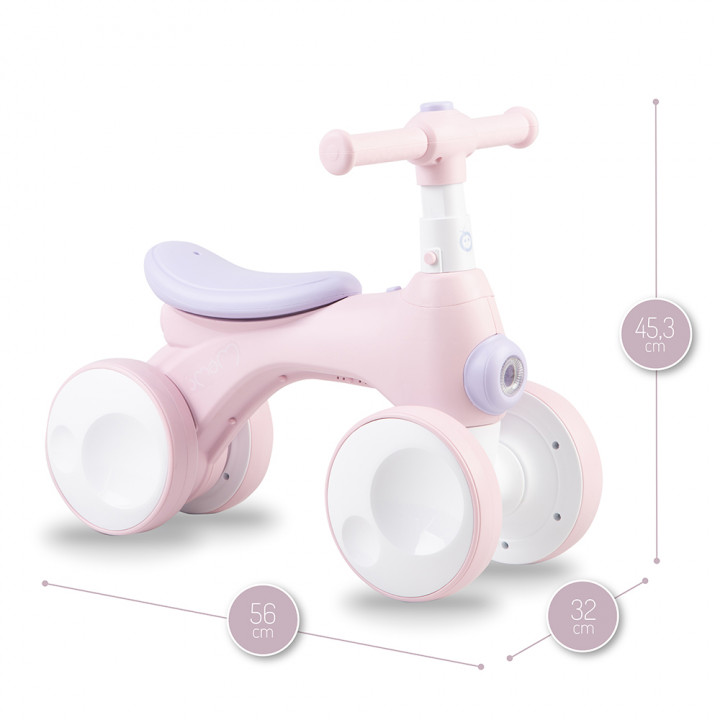 MoMi TOBIS ride-on with bubbles PINK