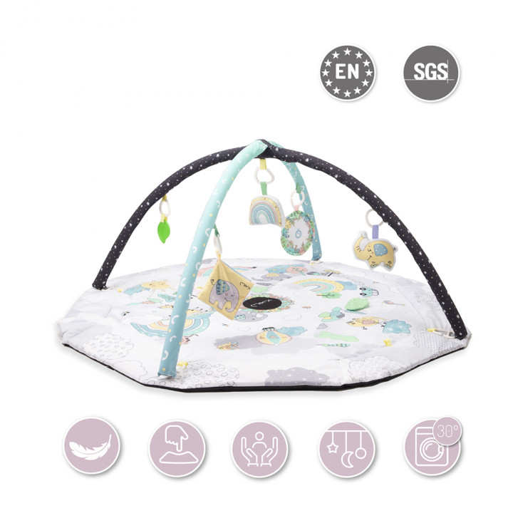 MoMi DAY&NIGHT 4 w 1 dwustronna mata, kojec,...