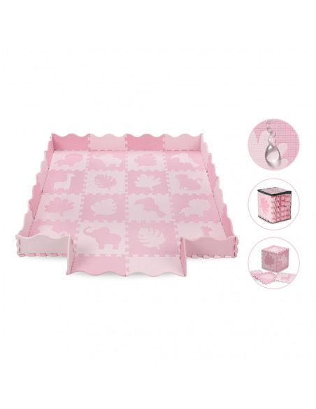 MoMi ZAWI foam puzzle mat PINK