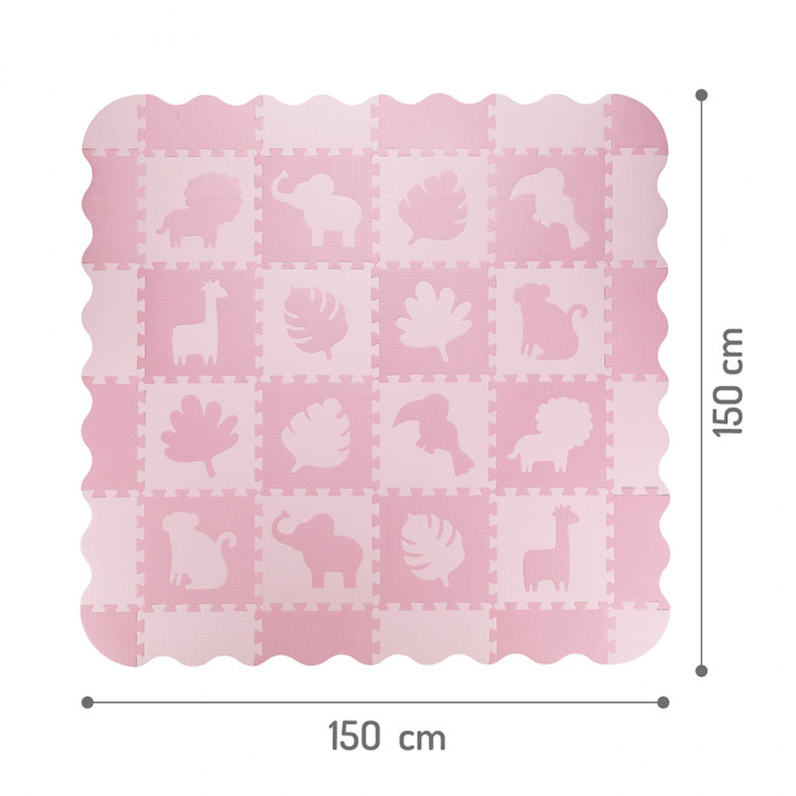 MoMi ZAWI Puzzle-Schaumstoffmatte ROSA