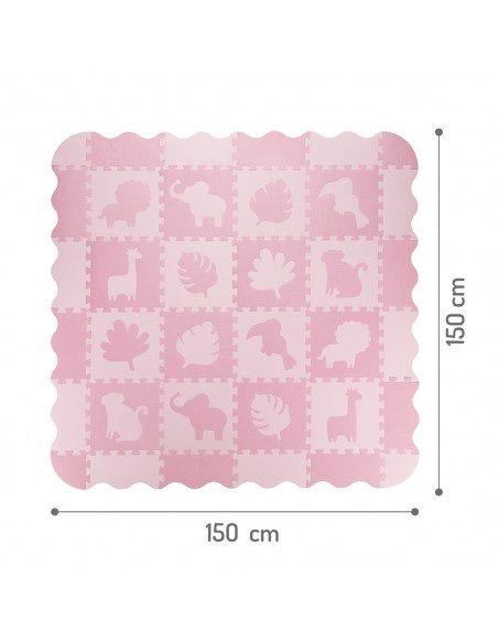MoMi ZAWI Puzzle-Schaumstoffmatte ROSA
