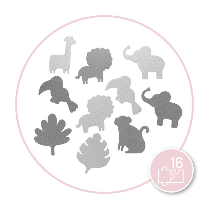 MoMi ZAWI foam puzzle mat GRAY