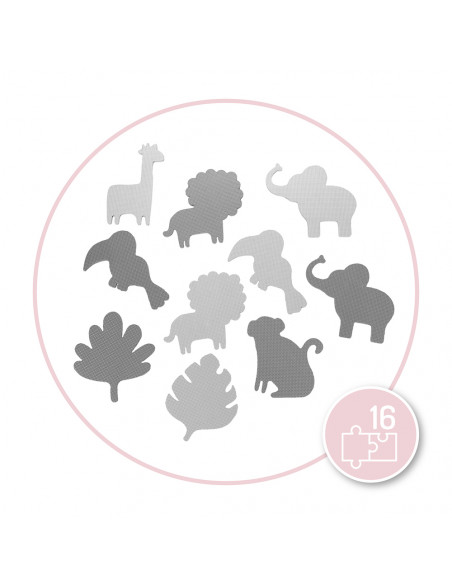 MoMi ZAWI Puzzle-Schaumstoffmatte GRAU