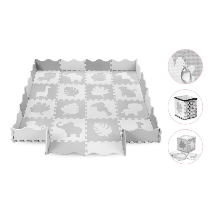 MoMi ZAWI foam puzzle mat GRAY