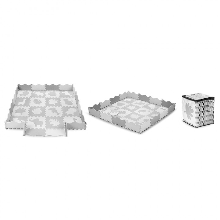 MoMi ZAWI Puzzle-Schaumstoffmatte GRAU