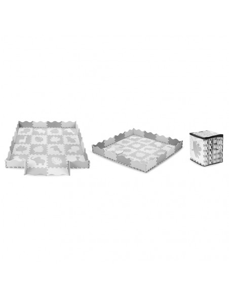 MoMi ZAWI Puzzle-Schaumstoffmatte GRAU
