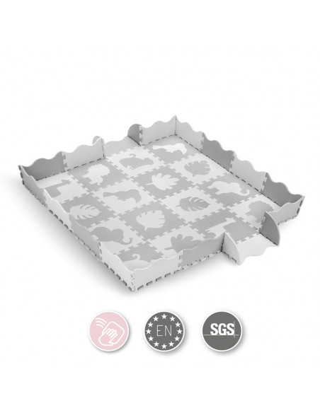 MoMi ZAWI Puzzle-Schaumstoffmatte GRAU