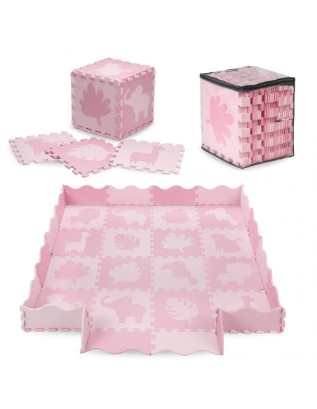 MoMi ZAWI foam puzzle mat PINK