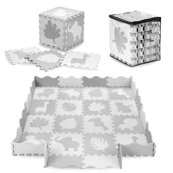 MoMi ZAWI foam puzzle mat GRAY