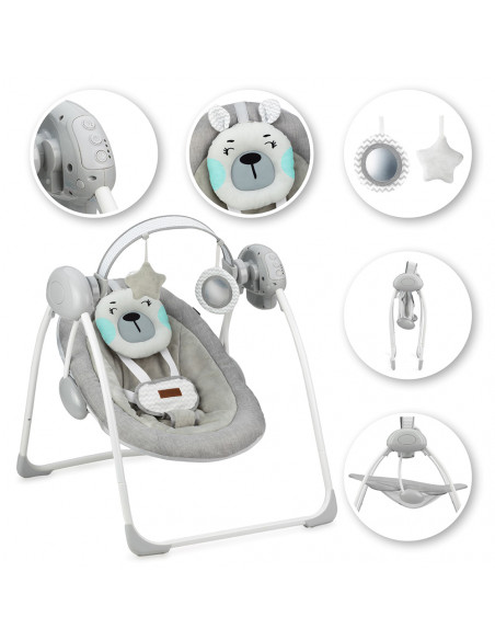 MoMi LISS TEDDY BEAR BLUE