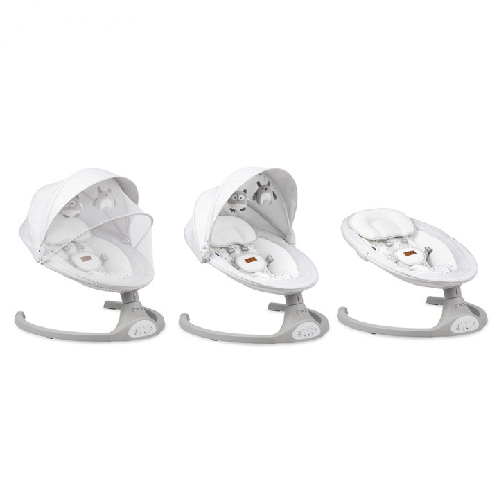 MoMi KENANI electric baby bouncer LIGHT GRAY