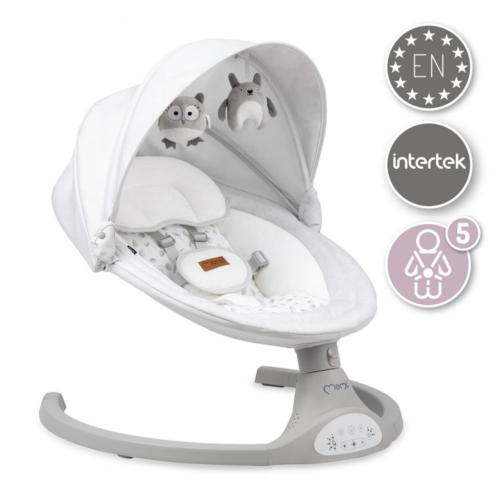 MoMi KENANI electric baby bouncer LIGHT GRAY