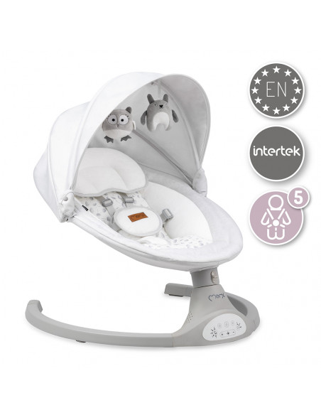 MoMi KENANI electric baby bouncer LIGHT GRAY