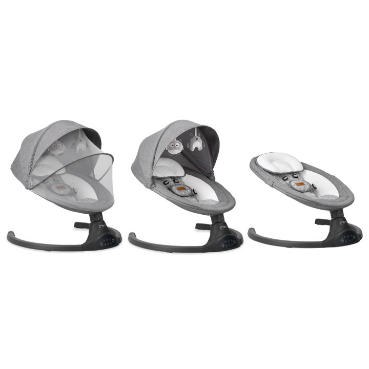 MoMi KENANI electric baby bouncer DARK GRAY