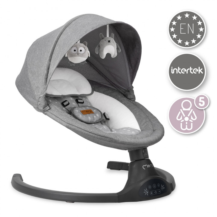 MoMi KENANI electric baby bouncer DARK GRAY