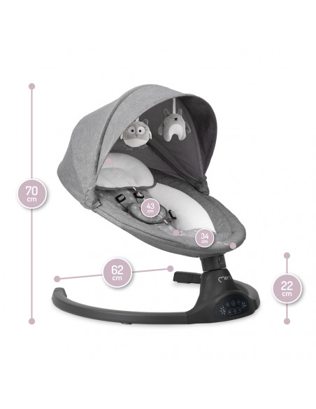 MoMi KENANI electric baby bouncer DARK GRAY