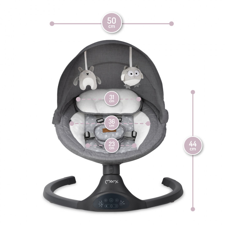 MoMi KENANI electric baby bouncer DARK GRAY