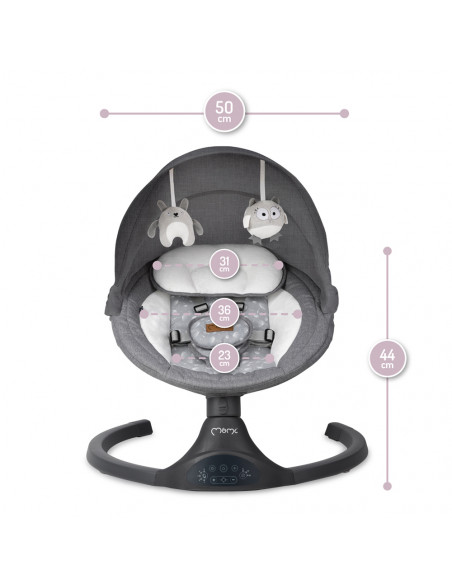 MoMi KENANI electric baby bouncer DARK GRAY