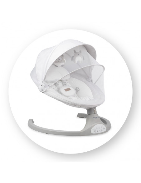MoMi KENANI electric baby bouncer LIGHT GRAY