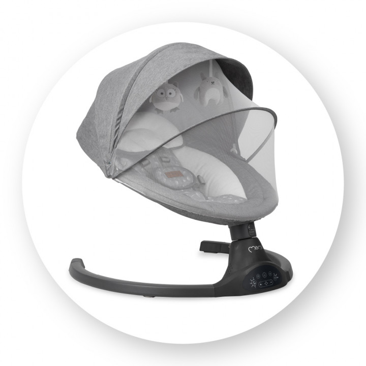 MoMi KENANI electric baby bouncer DARK GRAY