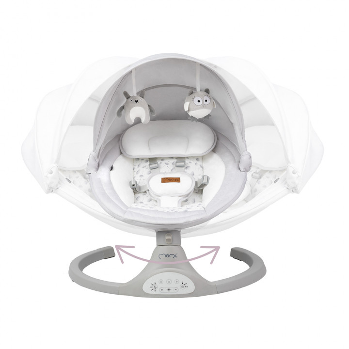 MoMi KENANI electric baby bouncer LIGHT GRAY