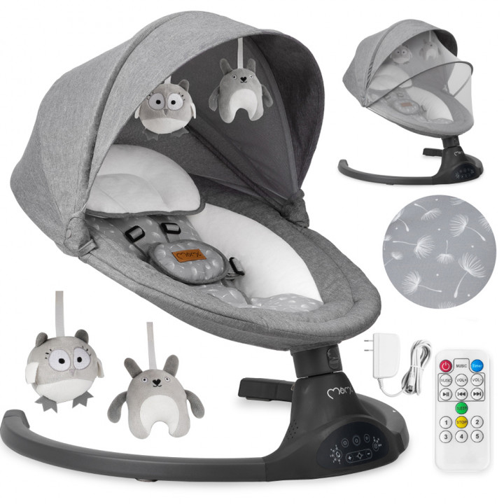 MoMi KENANI electric baby bouncer DARK GRAY