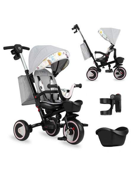 MoMi INVIDIA tricycle LIGHT GRAY