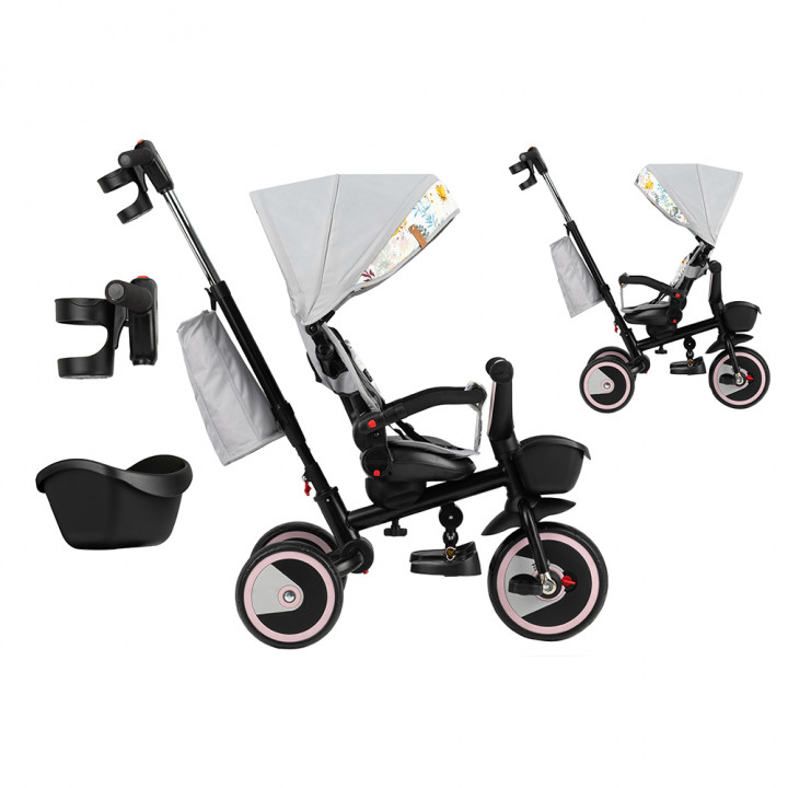 MoMi INVIDIA tricycle LIGHT GRAY