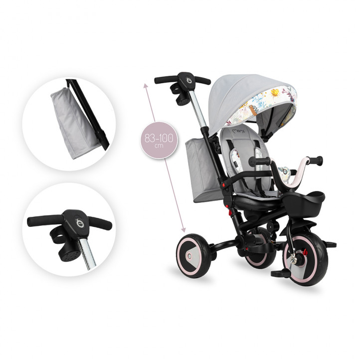 MoMi INVIDIA tricycle LIGHT GRAY